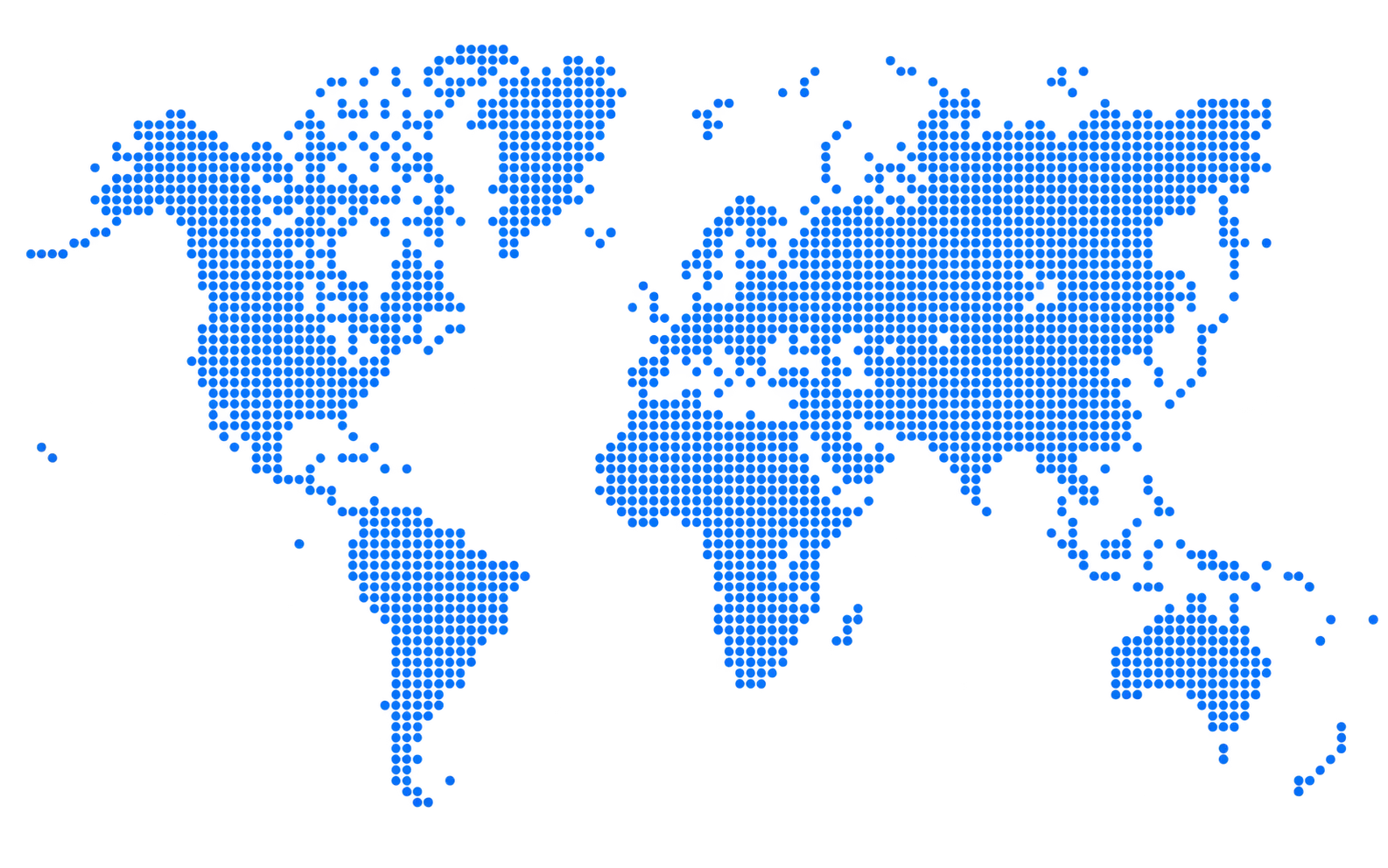 Dotted world map